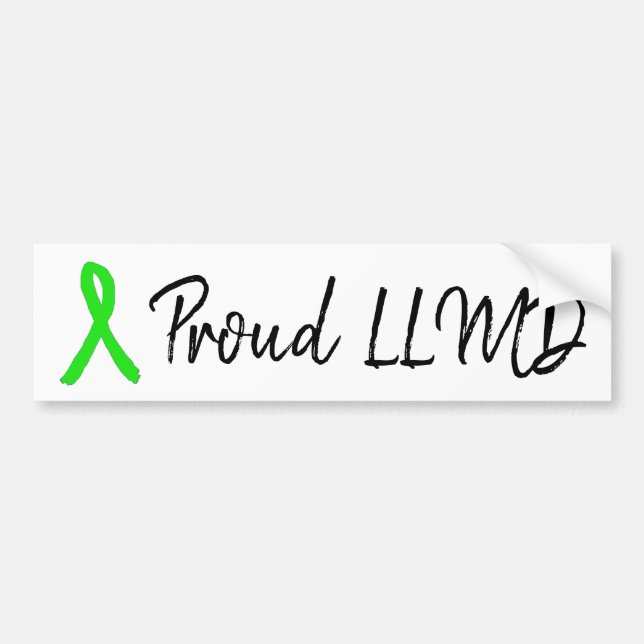 Proud LLMD Lyme Disease Awareness Bumper Sticker (Front)