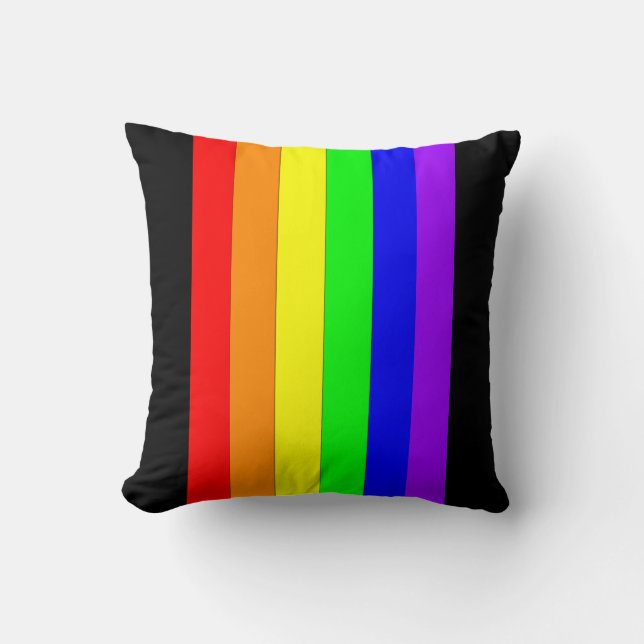 Proud Loud 2 Rainbow Fine Art Pillow (Front)