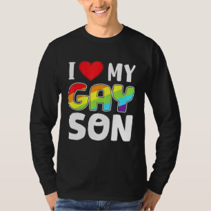 Proud Love Mother Father Son Matching Mum Dad Prid T-Shirt