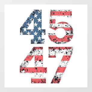 Proud Maga 47th Trump Won Inaguration Day Window Cling