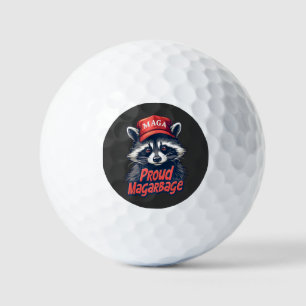 Proud MAGA Garbage For Trump supporter Election Golf Balls