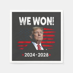 Proud Maga President Trump Won Inaguration Day Napkin
