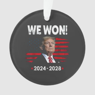 Proud Maga President Trump Won Inaguration Day  Ornament
