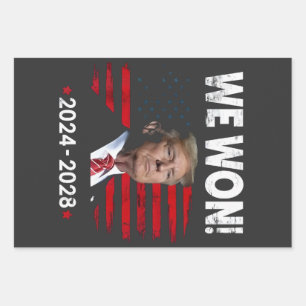 Proud Maga President Trump Won Inaguration Day Wrapping Paper Sheet