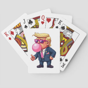 Proud Maga Trump Pixel President Inaguration Day  Playing Cards