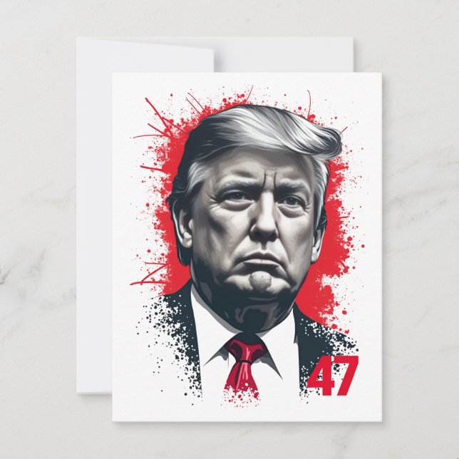 Proud Maga Trump Vance American Inauguration Day Thank You Card (Front)