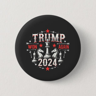 Proud Maga Trump Won again 2025 Inaguration Day  6 Cm Round Badge
