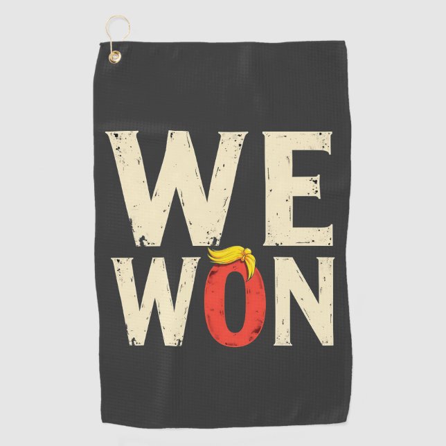 Proud Maga Trump Won Inaguration Day Speech 2025 Golf Towel (Front)