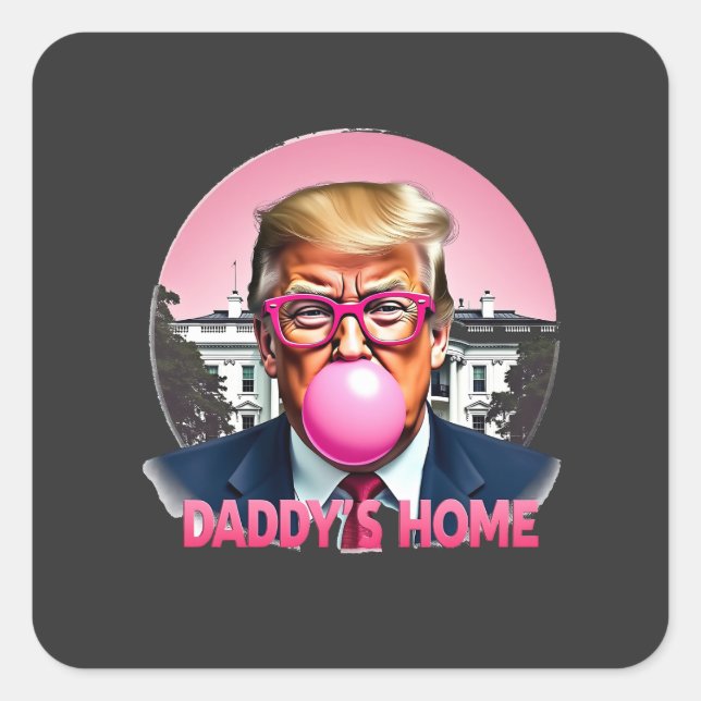 Proud Maga Trump Won Vance Election 2024  Square Sticker (Front)