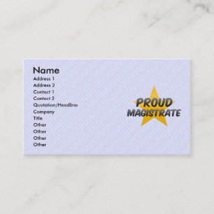 Proud Magistrate Business Card