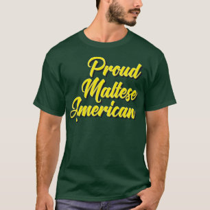 Proud Maltese American T-Shirt