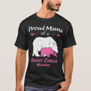 Proud Mama Bear Breast Cancer Awareness T-Shirt