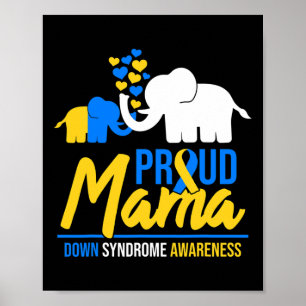 Proud Mama Mum Down Syndrome Awareness Day Cute El Poster