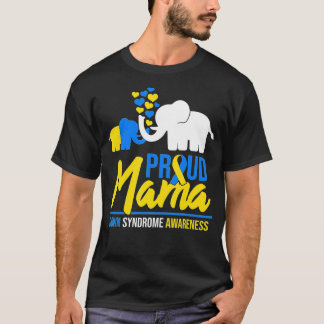 Proud Mama Mum Down Syndrome Awareness Day Cute El T-Shirt