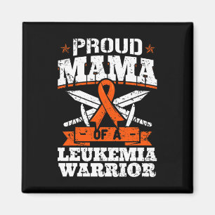Proud Mama Of A Leukaemia Warrior Mum Awareness Bl Magnet