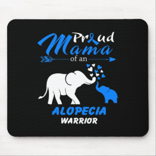 Proud Mama Of An Alopecia Warrior  Mouse Mat