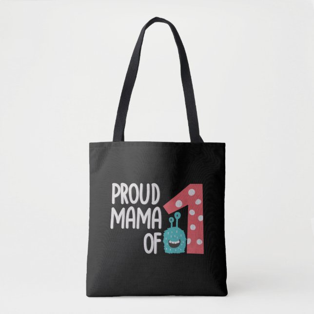 Proud Mama of One Mini Tote Bag (Front)