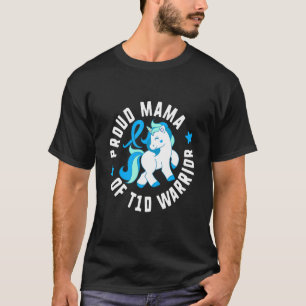 Proud Mama Of T1d Warrior Diabetes T1 Awareness Cu T-Shirt