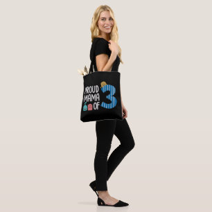 Proud Mama of Three Tote Bag