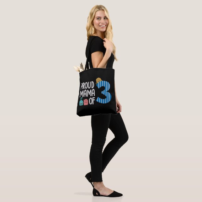Proud Mama of Three Tote Bag (On Model)