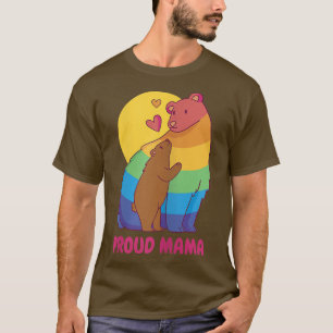 Proud Mama Rainbow Bear  T-Shirt