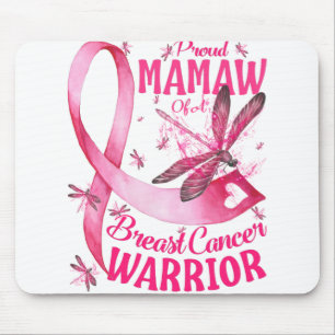 Proud Mamaw Of A Breast Cancer Warrior Awareness Mouse Mat