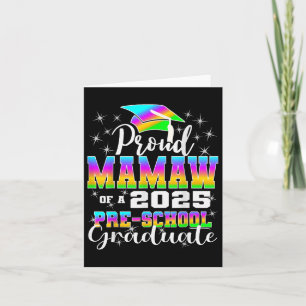 Proud Mamaw Of Preschool Graduate 2025 Graduation  Card