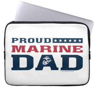 Proud Marine Dad - Colour Laptop Sleeve