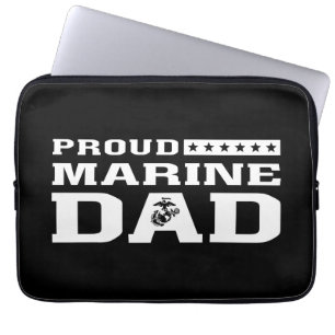 Proud Marine Dad Laptop Sleeve