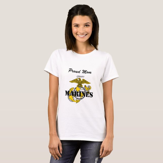 PROUD MARINES MOM T-Shirt (Front Full)