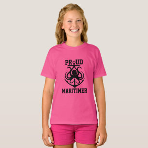 Proud Maritimer anchor octopus Lighthouse route T- T-Shirt