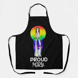 Proud Mary Rainbow Flag LGBT Gay Pride Support Apron