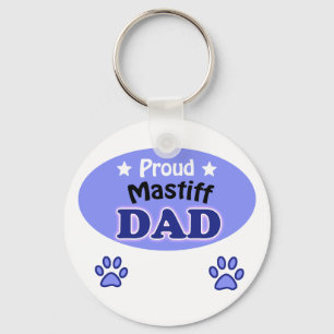 Proud Mastiff Dad Key Ring