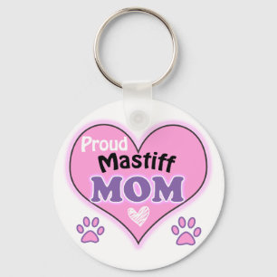 Proud Mastiff Mum Key Ring