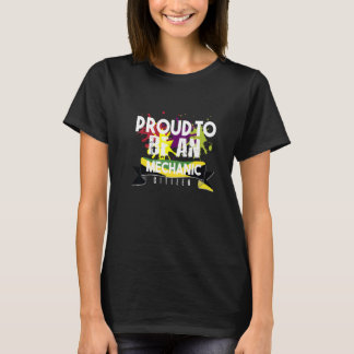 Proud mechanic citizen Profession career worker 3 T-Shirt