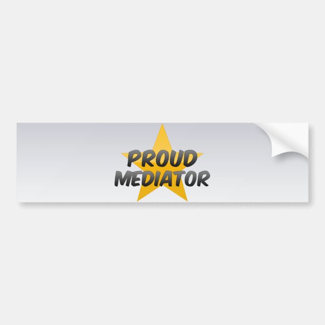 Proud Mediator Bumper Sticker (Front)
