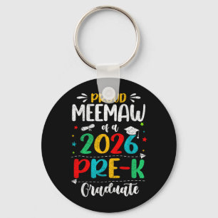 Proud Meemaw Of A 2026 Pre K Graduate Boy Girl Key Ring