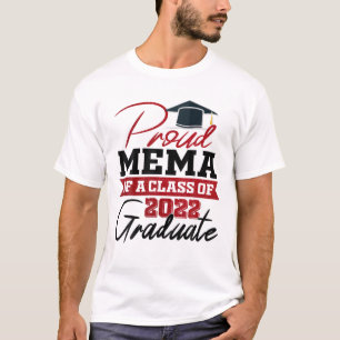 Proud Mema Of A Class Of 2022 Graduate Grandma T-Shirt