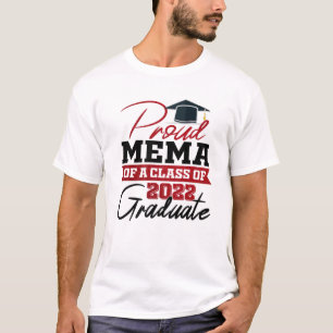 Proud Mema Of A Class Of 2022 Graduate Grandma T-Shirt
