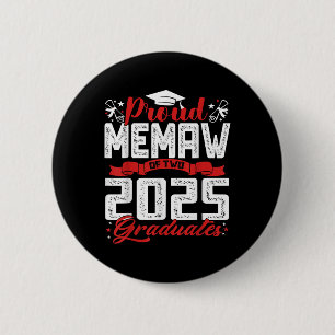 Proud Memaw Of Two 2025 Graduates Senior Cl Of 202 6 Cm Round Badge