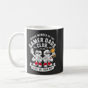 Proud Member Gamer Dads Club Level Up Then Nap Coffee Mug