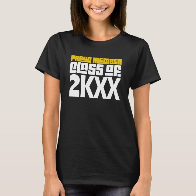 Proud Member Graduate Class Graduating T-Shirt (Front)