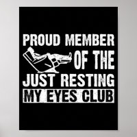Proud Member Of Just Resting My Eyes Club Dad Fath