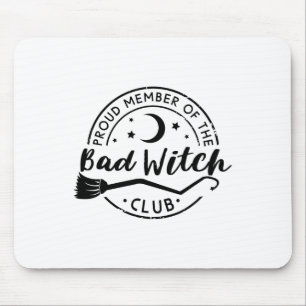 Proud Member Of The Byd Witch Club Funny Halloween Mouse Mat
