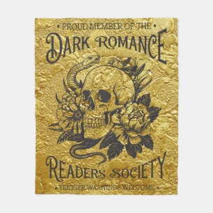Proud Member Of The Dark Romance Reader Society Fleece Blanket