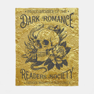 Proud Member Of The Dark Romance Reader Society Fleece Blanket