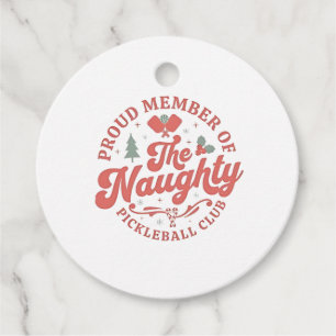 Proud Member of the Naughty Pickleball Club Favour Tags