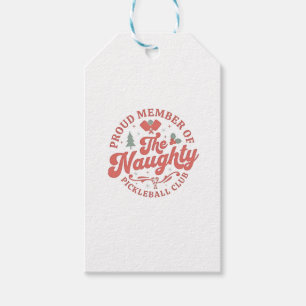 Proud Member of the Naughty Pickleball Club Gift Tags