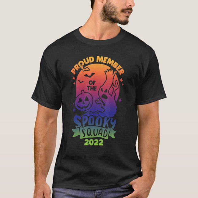 Proud Member of the Spooky Squad 2022 Happy Hallow T-Shirt (Front)