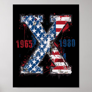 Proud Member Of The Your Feelings Gen X Usa 4th Of Poster